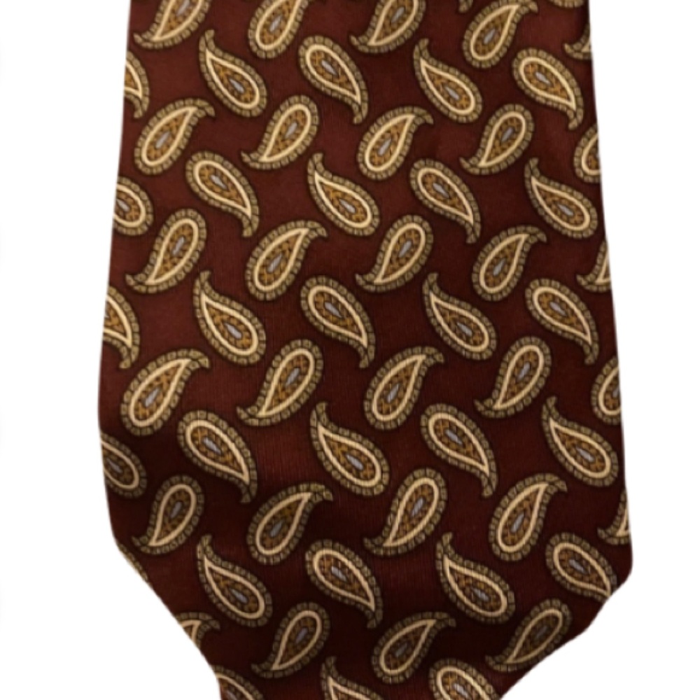 Robert Talbott paisley silk neck tie VTG